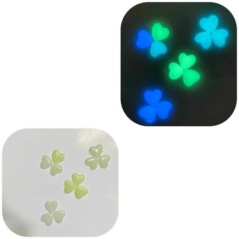 JASH Glow in The Dark Heart-Shape Multicolour Pebbles 55gm (6 Pieces) - Image 1