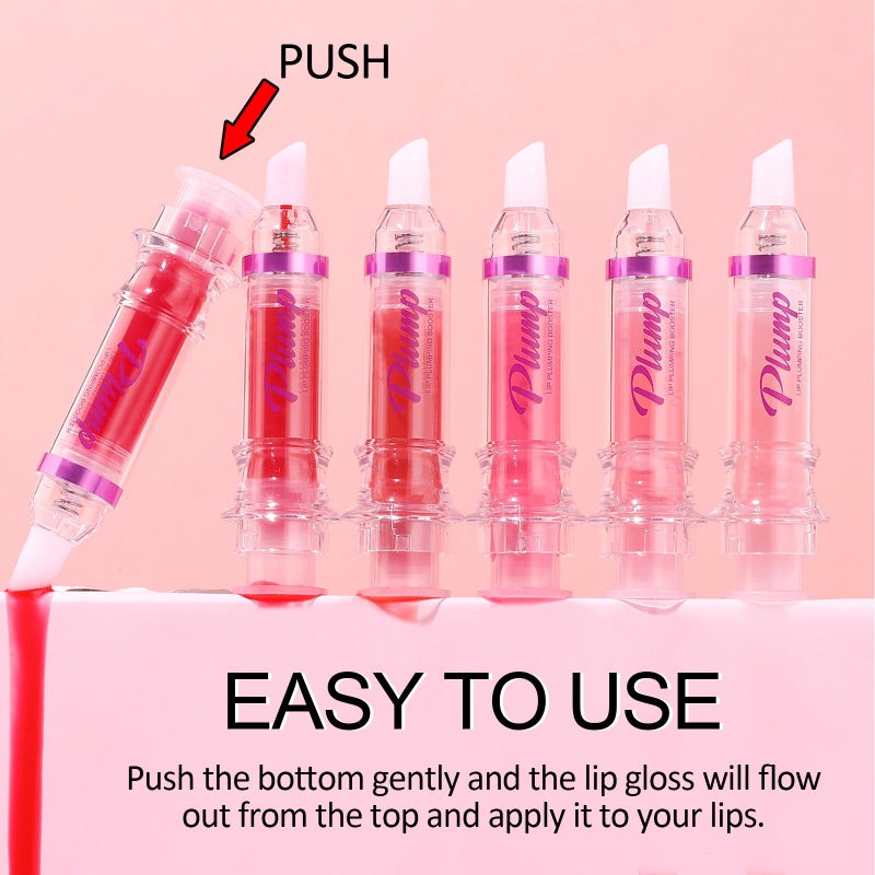 Erinde Lip Plumper Gloss, Natural Spicy Lip Plumping Booster, Ultra-Hydrating & Nourishing Plump Lip Plumper, Glossy Finish Fuller Lip Plumping Oil for Women Girls, 01# - Image 4
