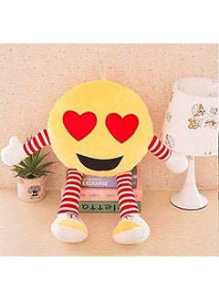 CLICK4DEAL CLICK4DEAL Softness Long Soft Lovable hugable Cute Giant Life Size Emoji (Emoji Pillow, Heart Eye Emoji)  - Image 1