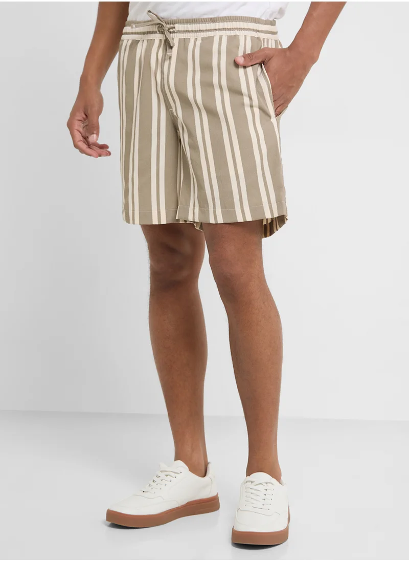 JACK & JONES Jpstjaiden Jjjacquard  Striped Shorts