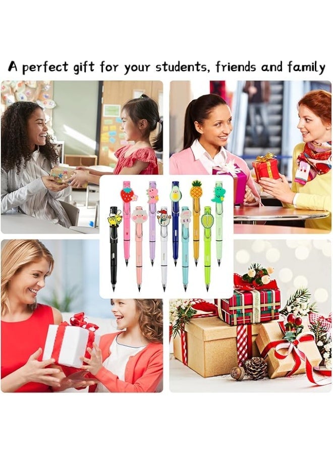 KASTWAVE Infinity Pencils, Everlasting Inkless Pencil with Eraser, 10 Pcs Reusable Infinity Pencil, with 10 Pcs Replacement Nibs, Endless Pencil for Home Office School Writing Drawing - Image 2