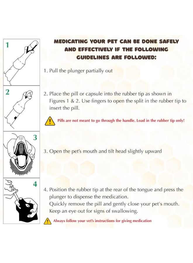 عام مطلق حبوب منع الحمل للقطط والكلاب - حبوب منع الحمل للحيوانات الأليفة ذات طرف ناعم لسهولة توصيل الأدوية | أداة توزيع مسدس حبوب الدواء للحيوانات الأليفة الصغيرة والكبيرة | جهاز حقنة قابل لإعادة الاستخدام بتصميم H- Bar مطور - أزرق فاتح، عبوة واحدة - Image 5
