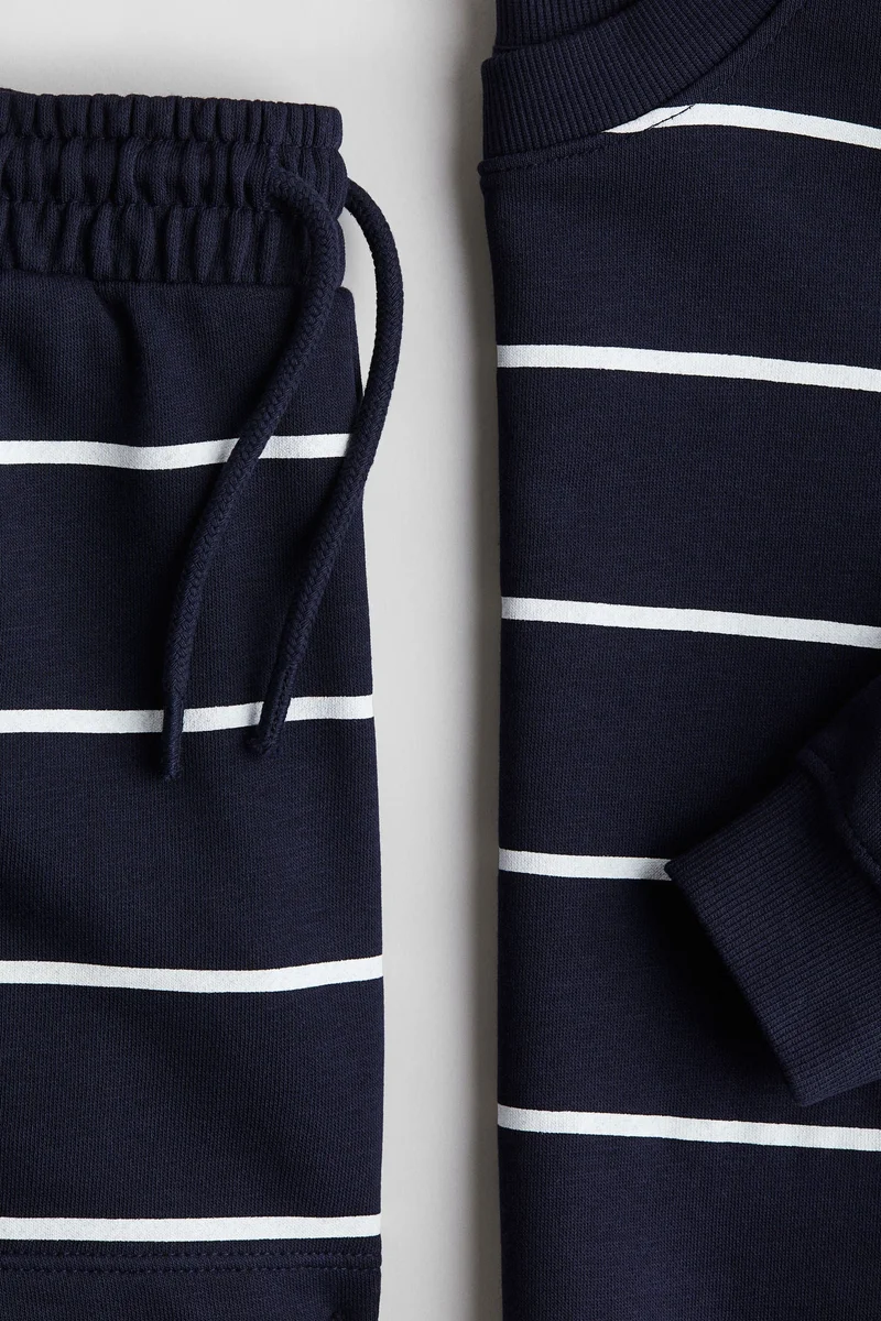 H&M 2-piece sweatshirt and shorts set
