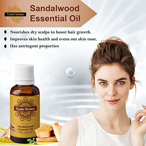 Exotic Aromas Sandalwood Oil for Aroma Therapy, Stress Relief (15Ml + 15Ml) Pack of 2 - Image 4