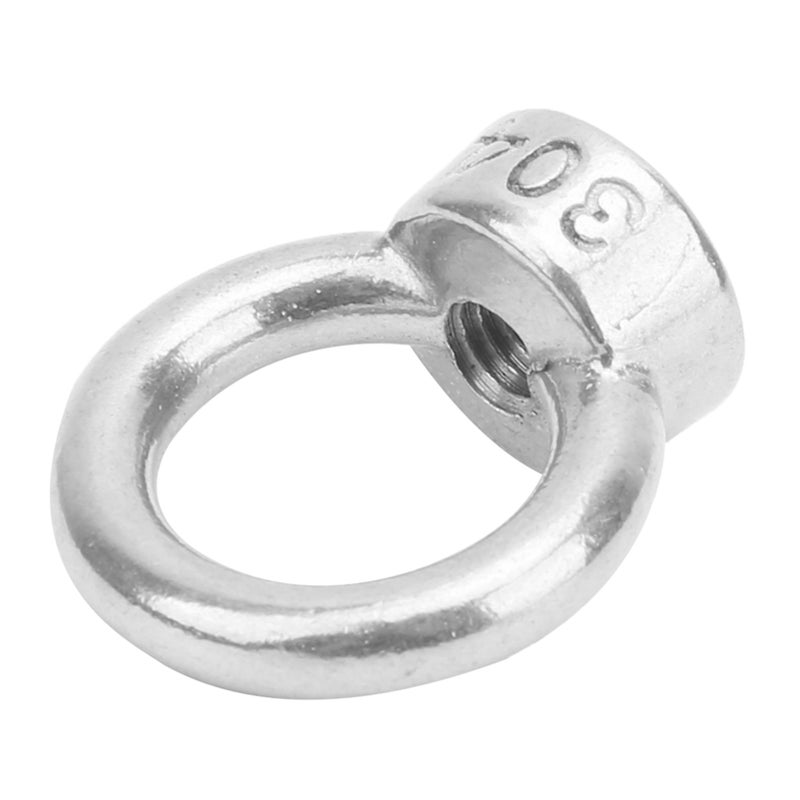 10PCS M6 Lifting Eye Bolts Nuts Stainless Steel Fastener Fittings for Cable Rope Supplies - Image 2