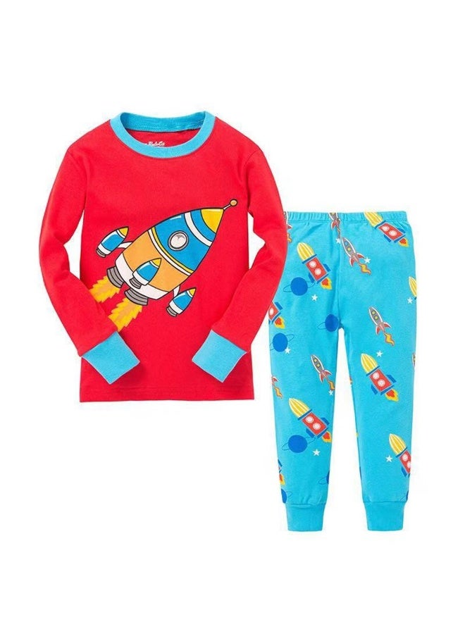 ชุดนอนการ์ตูนแขนยาวเด็กใหม่