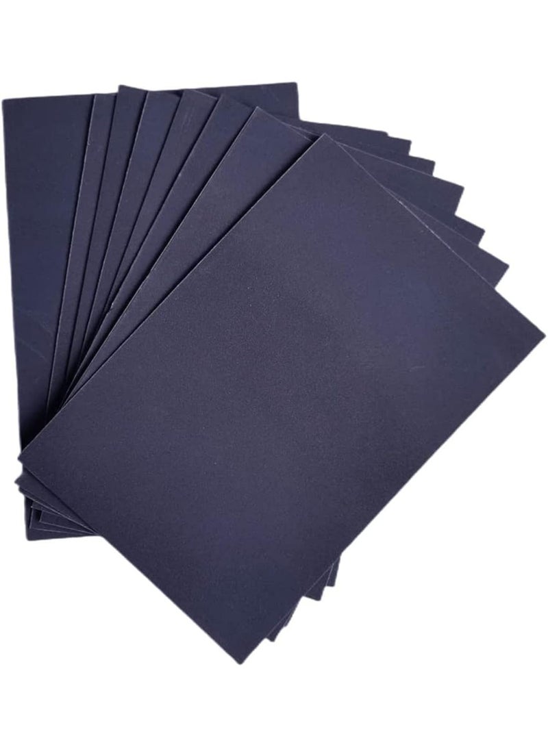 Generic 10 Sheets Premium Sanded Artist Paper - 500 Grit Textured Surface for Dry Media (Black) - Image 1
