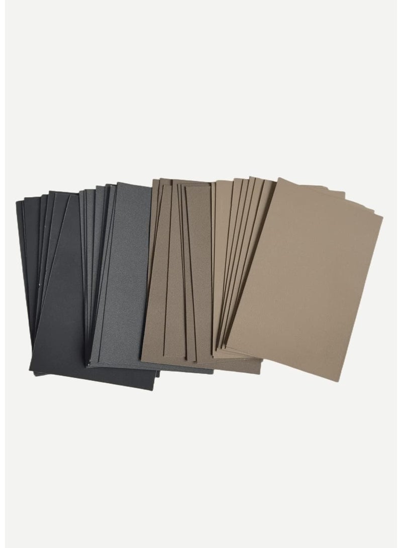 Generic 10 Sheets Premium Sanded Artist Paper - 500 Grit Textured Surface for Dry Media (Black) - Image 5