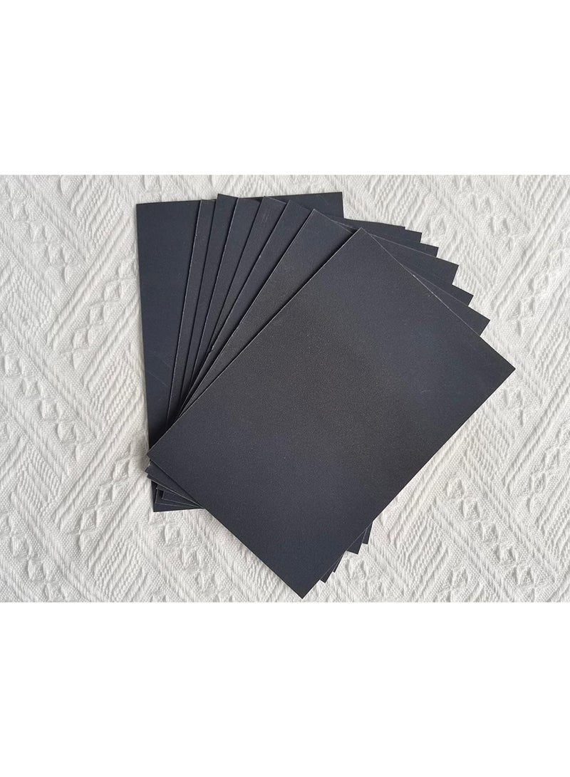 Generic 10 Sheets Premium Sanded Artist Paper - 500 Grit Textured Surface for Dry Media (Black) - Image 4