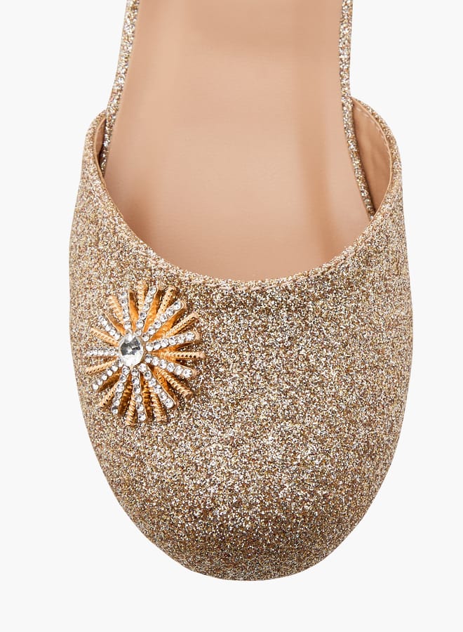 جونيورز حذاء باليرينا بناتي مزين بشريط لاصق - Image 4