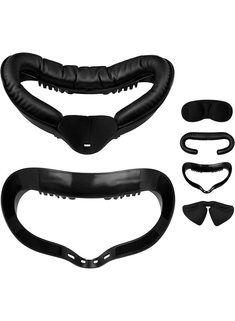 VR Facial Interface for Oculus Quest 2,Removable Facial Interface Bracket,VR Accessories Set with Nose Pad,Foam Face Covers,Lens Cover - Image 1