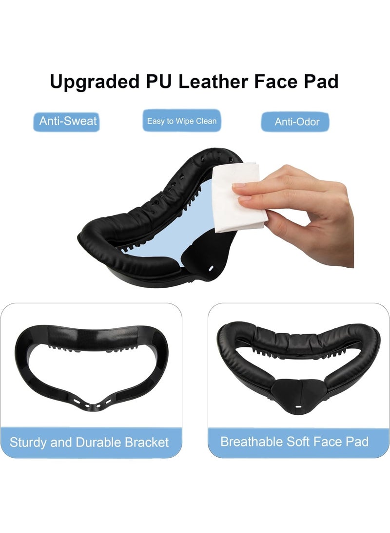 VR Facial Interface for Oculus Quest 2,Removable Facial Interface Bracket,VR Accessories Set with Nose Pad,Foam Face Covers,Lens Cover - Image 5