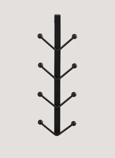 Matalan Black Metal Hooks (22.5cm x 14.5cm x 19cm)