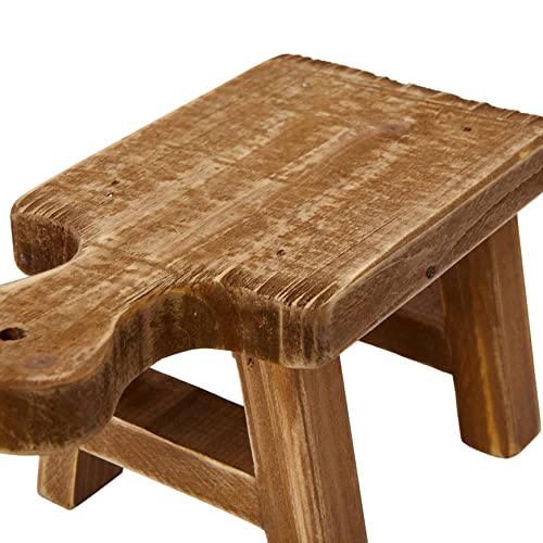 Creative Co-Op Small Wood Pedestal with Handle - Image 5