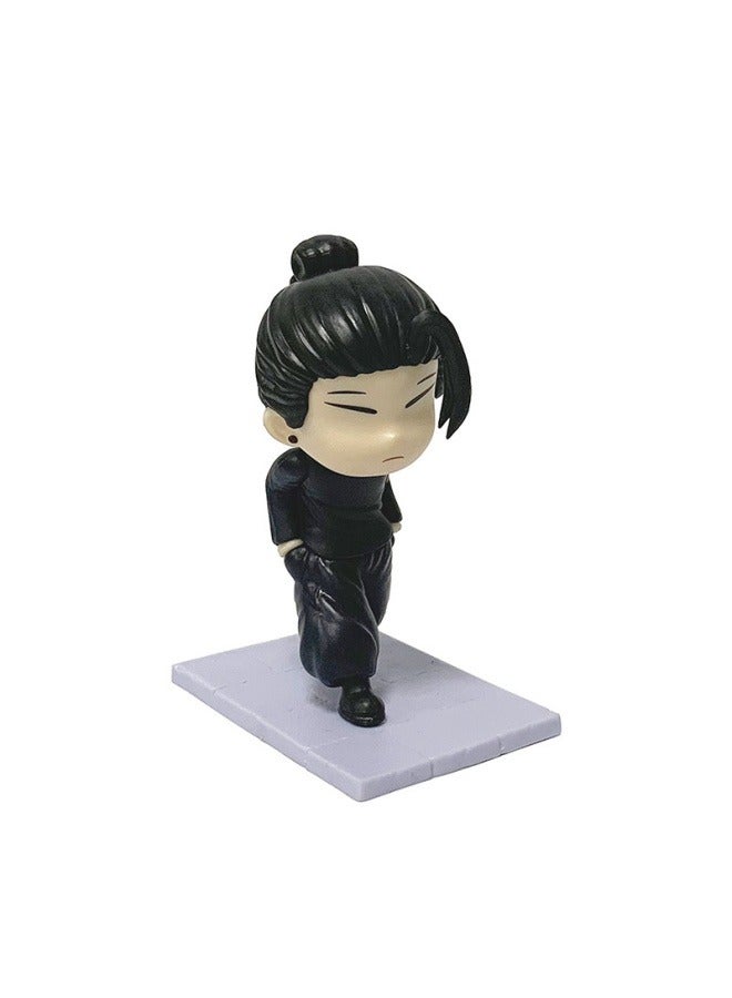 Jujutsu Kaisen Q version Sunglasses Gojo Satoru Xia Youjie Standing Hand-made Car model Decoration Toy Decoration Collection Gift  - Image 2