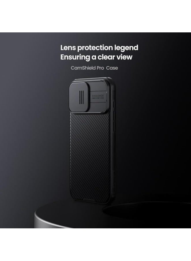 Nillkin Iphone 16 Pro Max Case Camsheild Pro Case With Slide Camera Lens Protection PC Back  TPU Frame Bumper Protection Anti Fingerprint Soft Delicate Touch Compatible for IPhone 16 Pro Max Black - Image 2