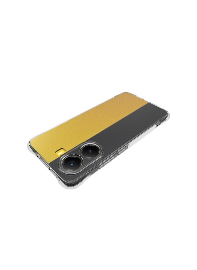 2 in 1 Case Cover & Screen Protector For Xiaomi POCO X7 Pro 5G Phone  - Shockproof Clear Slim TPU Protective Phone Cover & Full Coverage Delicate Touch Tempered Glass Screen Protector for Xiaomi POCO X7 Pro 5G. - Image 3