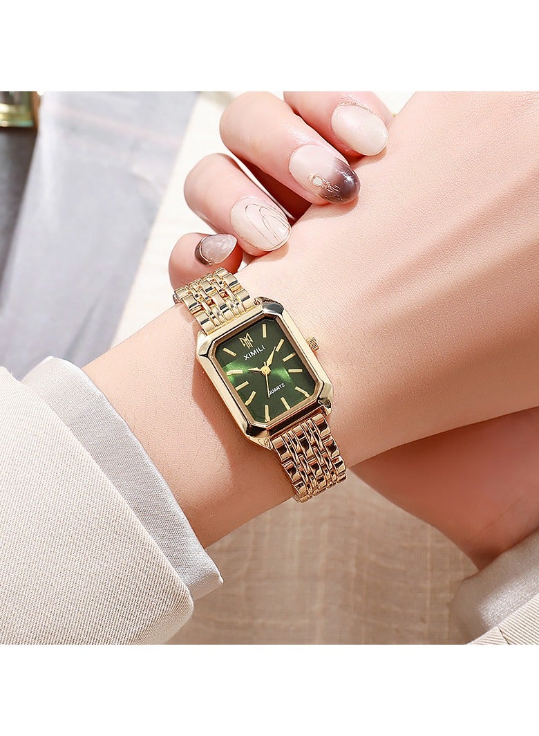 JOOLI Wrist Watch Men Women Office Look Wedding Gift Fashion Style Popular Gold Green Dial Classic Elegant Jewelry - Image 2
