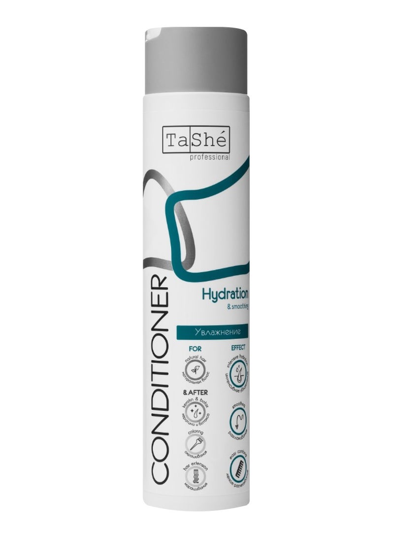 Hydration & Smoothing Hair Conditioner | Moisturizing Conditioner with Sweet Almond & Babassu Oils, 300ml