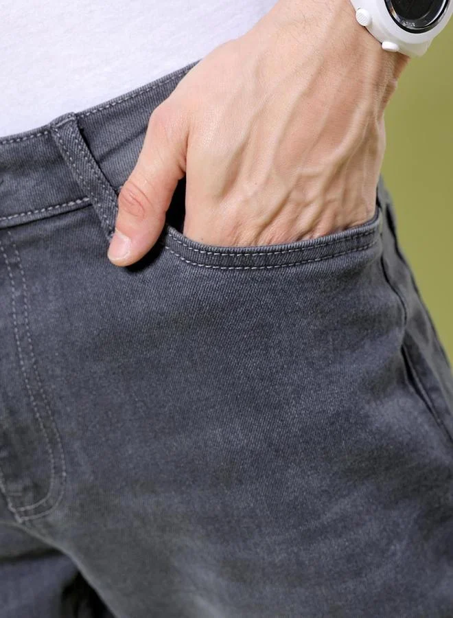 The Indian Garage Co  Men Bootcut Mid Rise Stretchable Jeans for Men | Best Price UAE