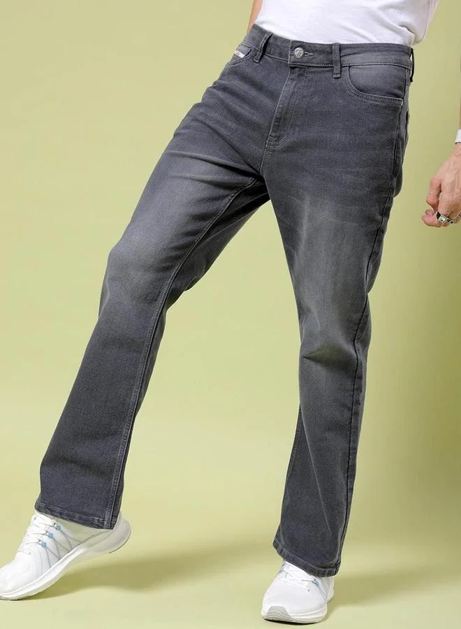 The Indian Garage Co  Men Bootcut Mid Rise Stretchable Jeans for Men | Best Price UAE
