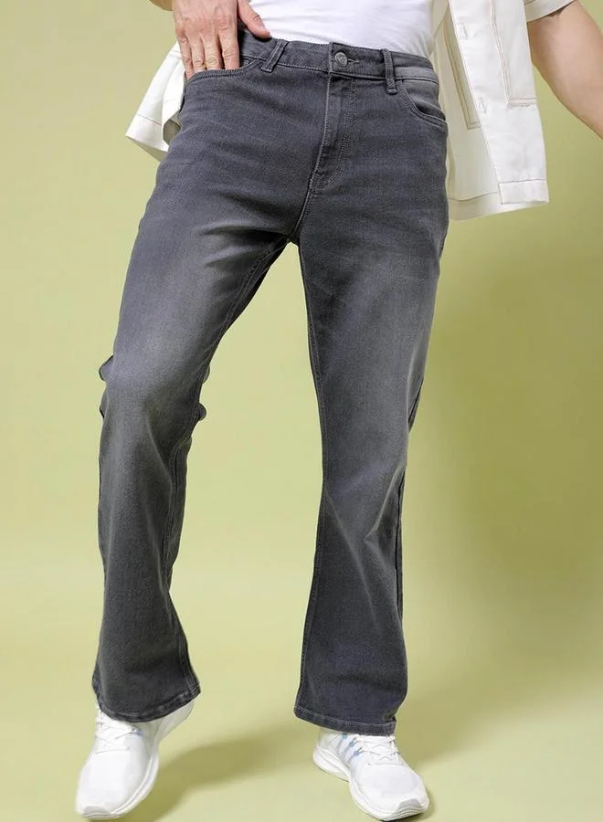 Men Bootcut Mid Rise Stretchable Jeans