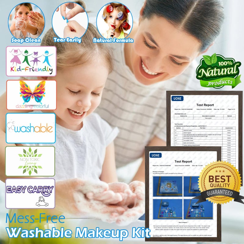 HERAPFANN Kids Makeup Sets for Girls - Makeup for Kids, Maquillaje para NiÃ±as, Play Make Up Kit, Best Toys for Little Girl,Princess Toddler Kid Stuff, Ages3456789 10-12 Year Old Girl Birthday Gifts - Image 5