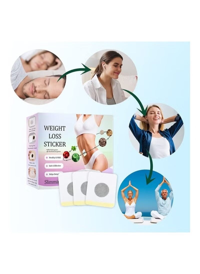 mazda Lipeed Slimming Patches, Natural Belly Button Plaster for Weight Loss, Detox Patch the Belly, Body Shaping Stickers - 30 Pieces  - Image 2