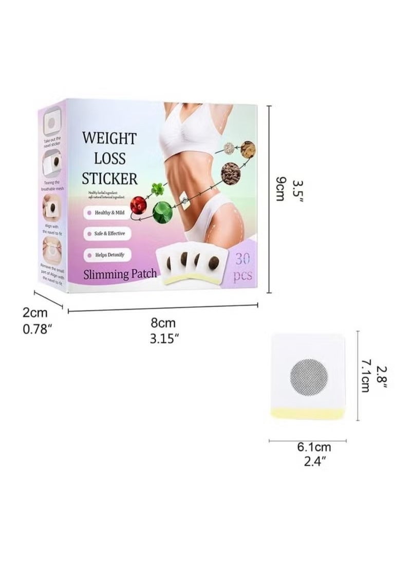 mazda Lipeed Slimming Patches, Natural Belly Button Plaster for Weight Loss, Detox Patch the Belly, Body Shaping Stickers - 30 Pieces  - Image 3