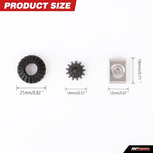 RCAWD 40Crmo Steel Differential Diff Internal Gear Set for Arrma 1/5 Kraton Outcast 8S BLX EXB Series Upgrades Part - Image 3
