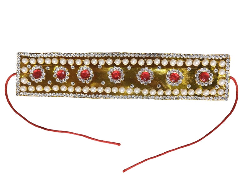 Pakhi Fashions Feather Little Krishna Classical Theme Set - Pearl White and Magenta - Image 5