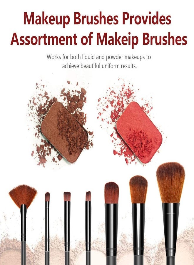 داتناسياد مجموعة فرش مكياج داتناسايد - 12 فرشاة مكياج لكريم الأساس، وظلال العيون، والحواجب، والكحل، وأحمر الخدود، والبودرة، والكونسيلر، والكونتور - Image 2