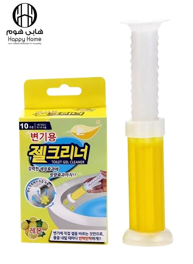 منظف ​​جل المرحاض برائحة الزهور 120 مل، منظف مزيل للترسبات والروائح الكريهة لنظافة الحمام، انتعاش يدوم طويلاً، سهل الاستخدام، 12 زهرة جل في كل زجاجة رائحة الورد - Image 1