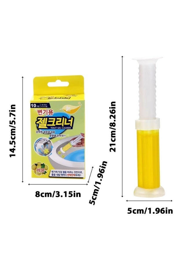 منظف ​​جل المرحاض برائحة الزهور 120 مل، منظف مزيل للترسبات والروائح الكريهة لنظافة الحمام، انتعاش يدوم طويلاً، سهل الاستخدام، 12 زهرة جل في كل زجاجة رائحة الورد - Image 2