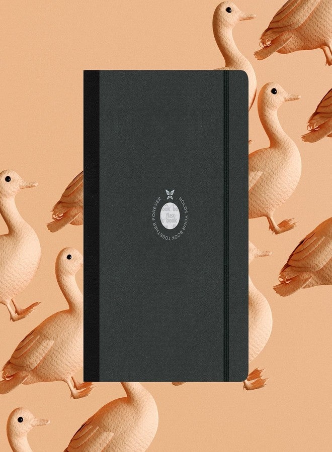 flexbook Sketchbook Black | Medium | 15,5x21,5cm | 96 pages | 170gsm Special Quality Munken Paper | Special Black Art Paper Cover | Elastic Band Closure | FSC Certified - Image 5