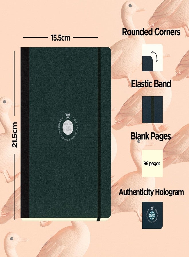 flexbook Sketchbook Black | Medium | 15,5x21,5cm | 96 pages | 170gsm Special Quality Munken Paper | Special Black Art Paper Cover | Elastic Band Closure | FSC Certified - Image 2