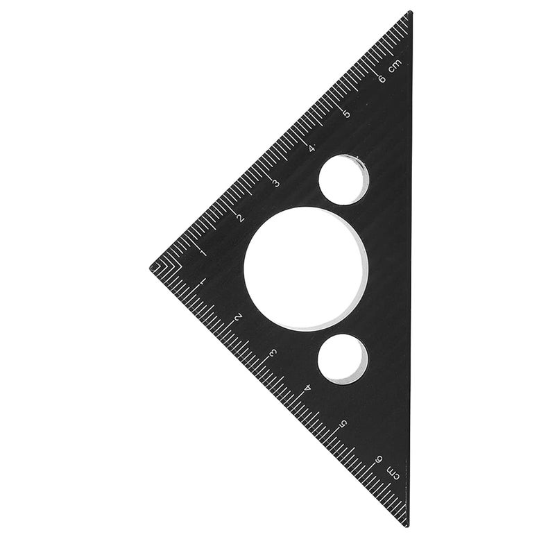 45 Degree Aluminum Alloy Triangle Ruler Woodworking Measuring Tool Thickened Angle Gauge - Image 4