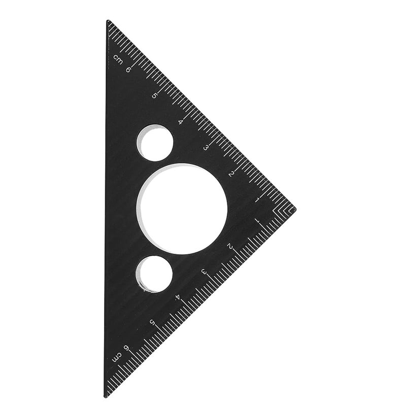 45 Degree Aluminum Alloy Triangle Ruler Woodworking Measuring Tool Thickened Angle Gauge - Image 2