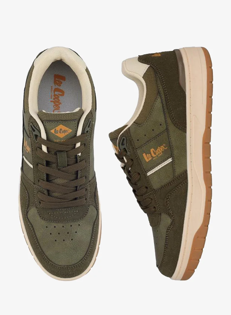 لي كوبر Panelled Lace-Up Ankle Sneakers