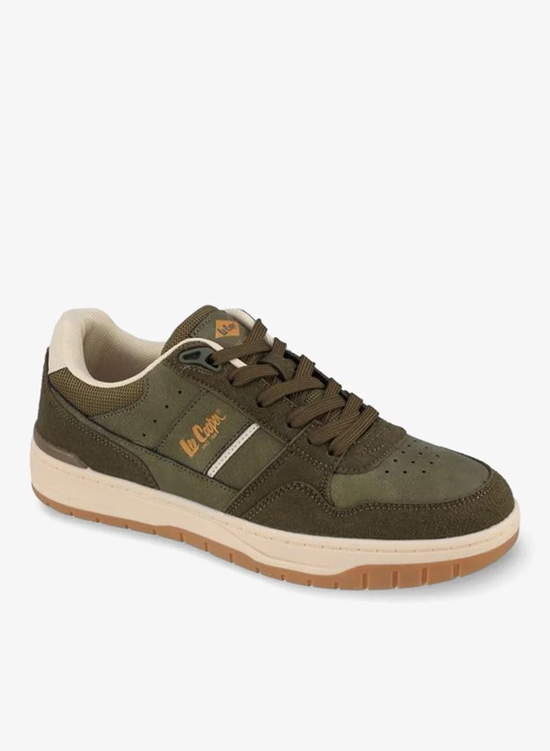 لي كوبر Panelled Lace-Up Ankle Sneakers