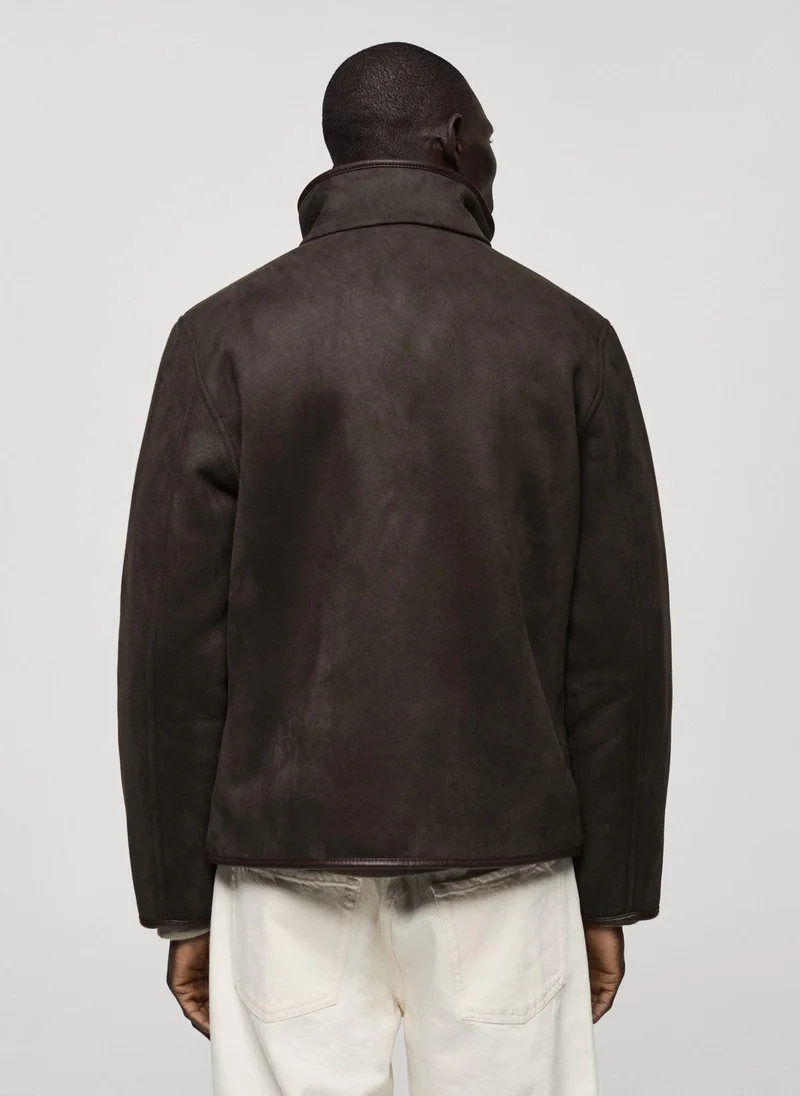 Mango Man Reversible Sheepskin Jacket