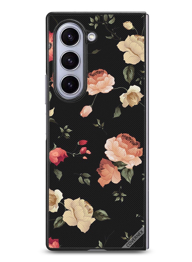 Covernex Samsung Galaxy Z Fold6 Protective Case Cover Flower Art Wallpaper - Image 1