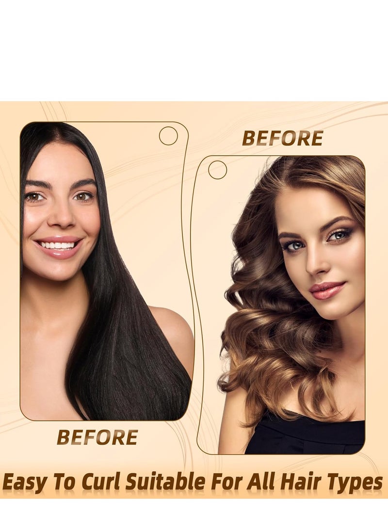 general Heatless Hair Curler Overnight - Velvet Heatless Curls Overnight For All Hair Types, No Heat Hair Curlers To Sleep In Hair Styling Tools Set (4 Rods Set ) - Image 3