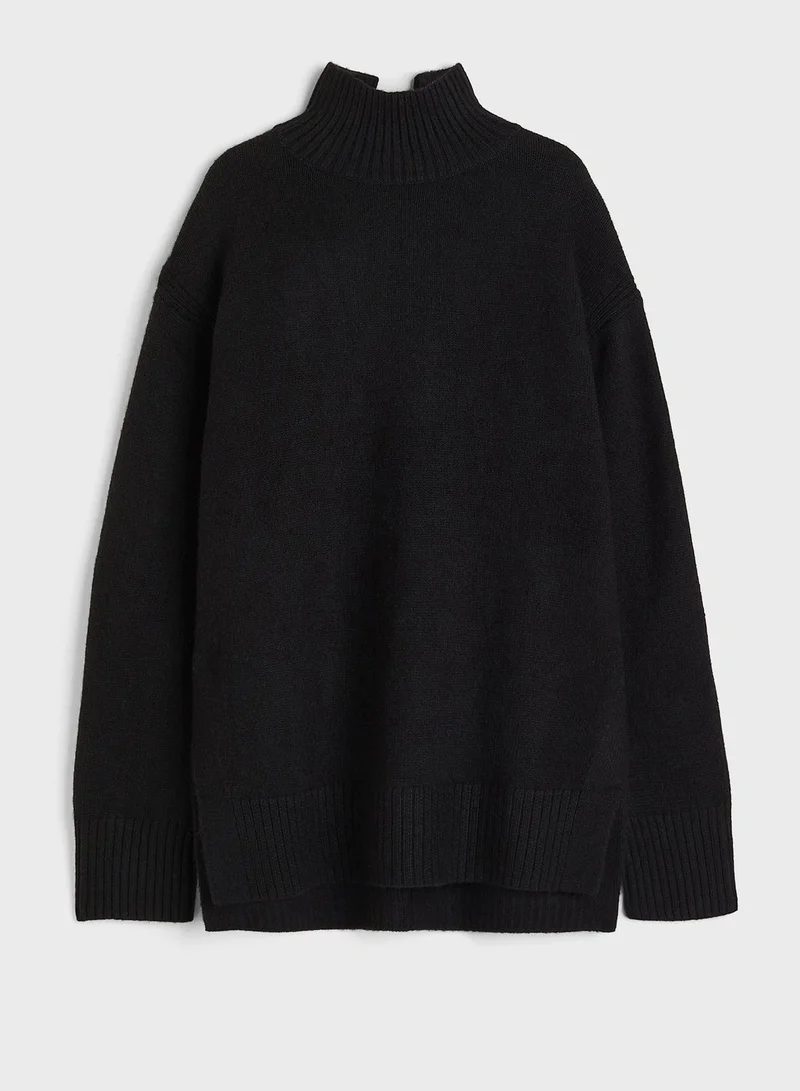 H&M Oversized High Neck Sweater