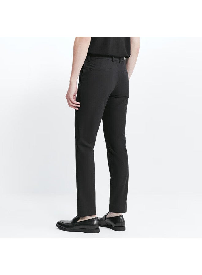 Saint Angelo Saint o Lightweight Stretch Casual Men's Straight Leg Pants Etd241019s Black 35 - Image 2