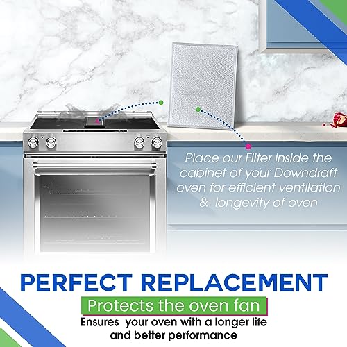 Bagean Downdraft Stovetop Filter Replacement 14” x 11.4” 707929 Compatible with Jenn Air Filter Downdraft - Grease Cooktop Screen Fits Jenair Stove Filters - Blocks Grease & Protecting the Oven (1-Pk) - Image 4