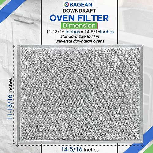 Bagean Downdraft Stovetop Filter Replacement 14” x 11.4” 707929 Compatible with Jenn Air Filter Downdraft - Grease Cooktop Screen Fits Jenair Stove Filters - Blocks Grease & Protecting the Oven (1-Pk) - Image 3