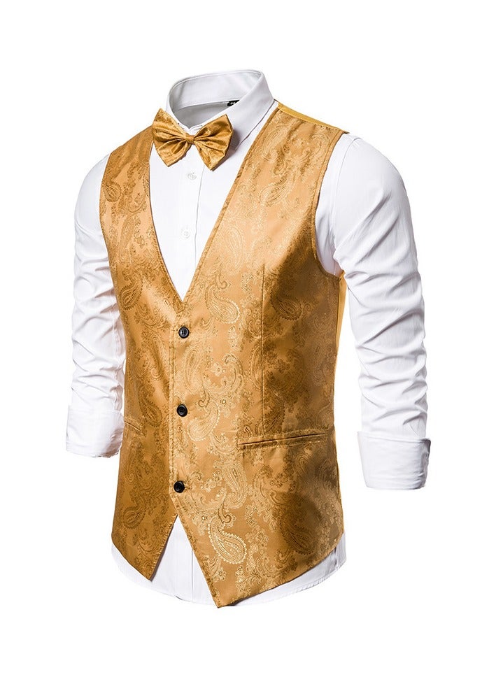 KUYING New Men's Jacquard Vest For Men  - Image 1