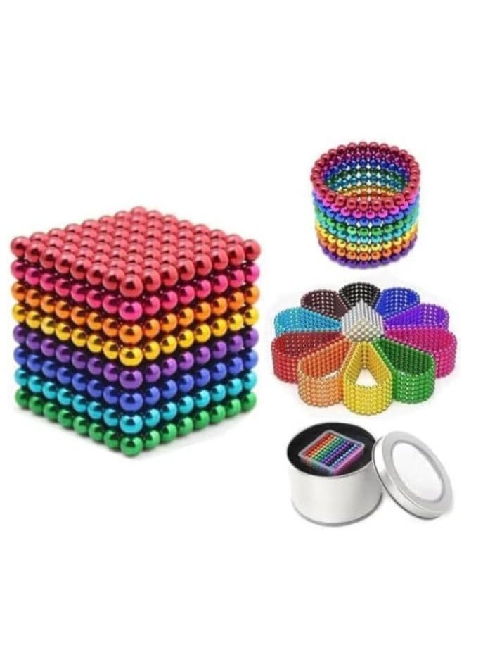 مجموعة ألعاب كرات تعليمية للأطفال من عمر 5 إلى 9 سنوات، مكونة من 216 قطعة، مكعبات 6 × 6 كرات 5 مم، 6 ألوان، مكعبات 6 × 6 كرات