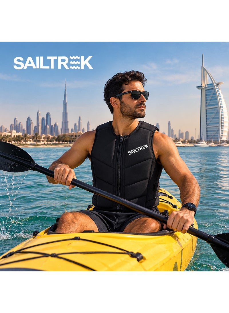 SAILTREK Adult Life Vest, Kayaking Water Sports Buoyancy Aid Fishing Vest For Fishing Sailing Surfing Boating Kayaking For Water Sports - Image 2